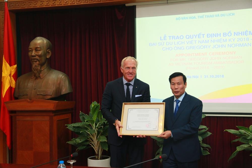 Huyền thoại Golf thế giới Greg Norman làm Đại sứ Du lịch Việt Nam